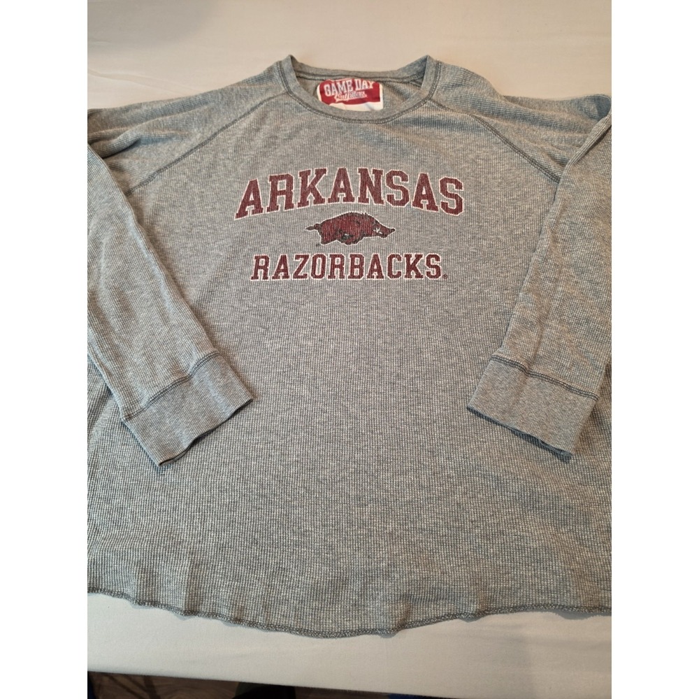 arkansas razorbacks Game Day Outfitters Adult XL Long Sleeve Crewneck Thermal